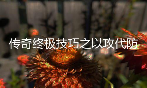 攻代传奇终极之以技巧略防战